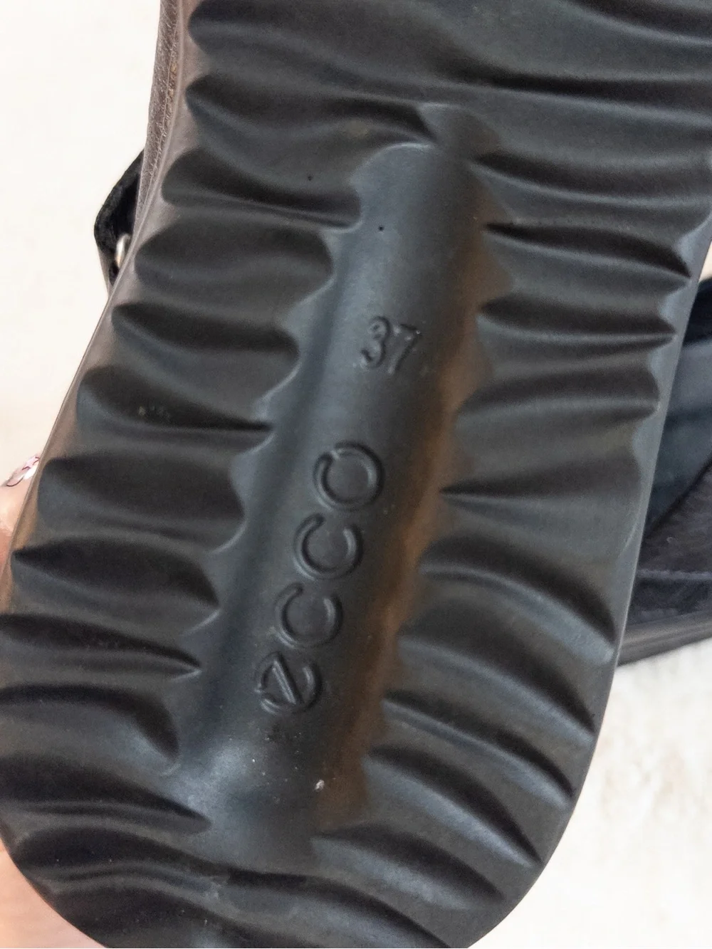 ECCO Black Leather Mary Jane Shoes Women’s Size 37 US 6.5/7 Comfort Flats